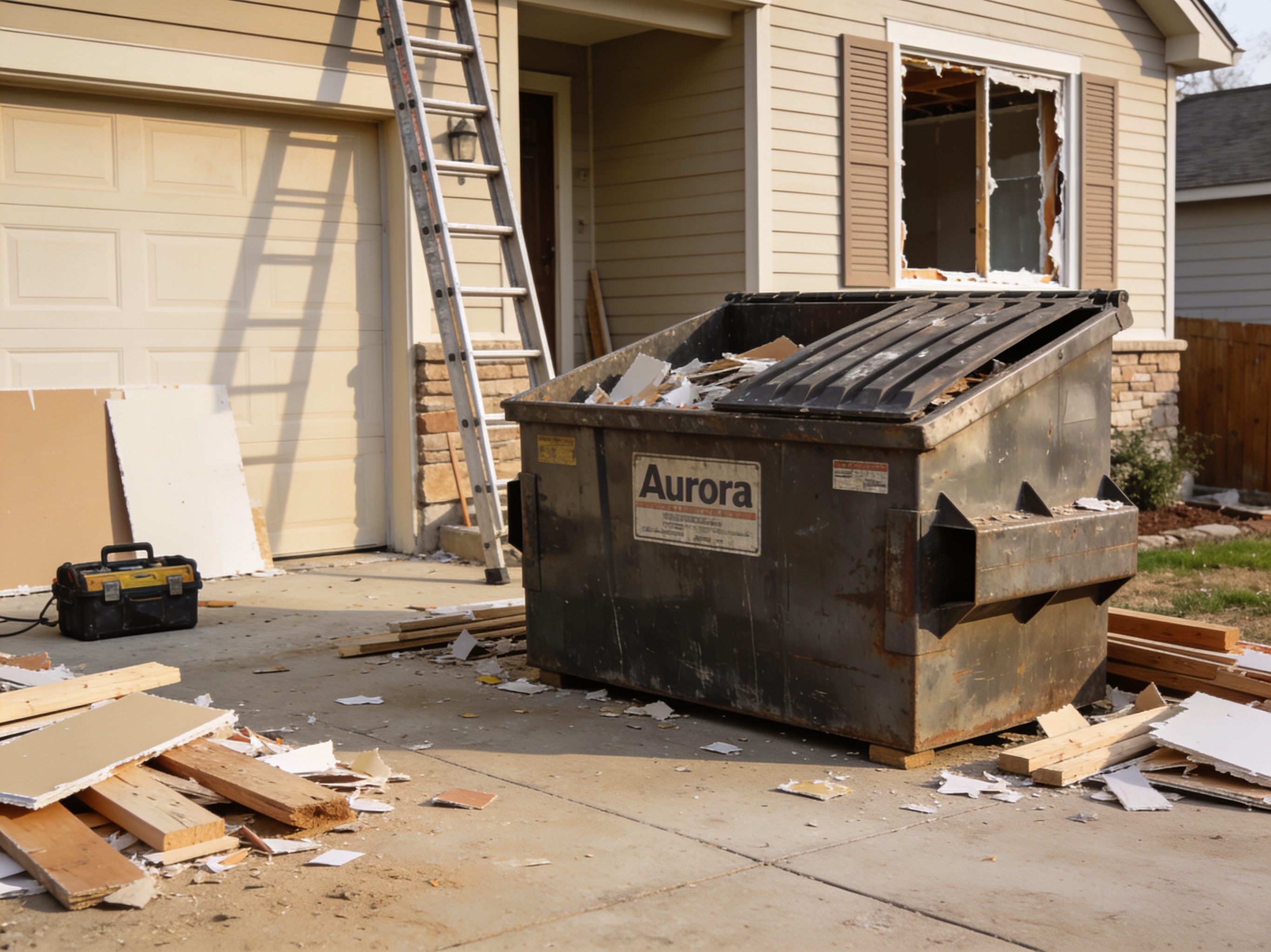 Right Dumpster Size for Typical Aurora Renovations